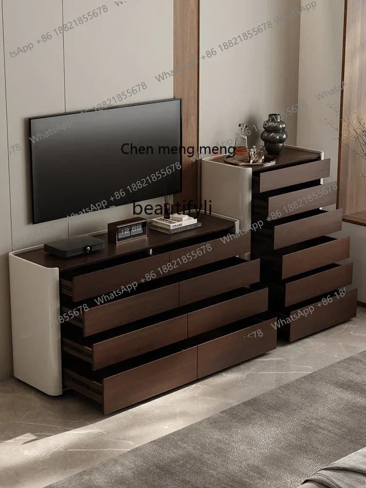 M182 Y Bedroom TV Cabinet Solid Wood Badou Locker Room Bedside Storage Middle Island Cabinet