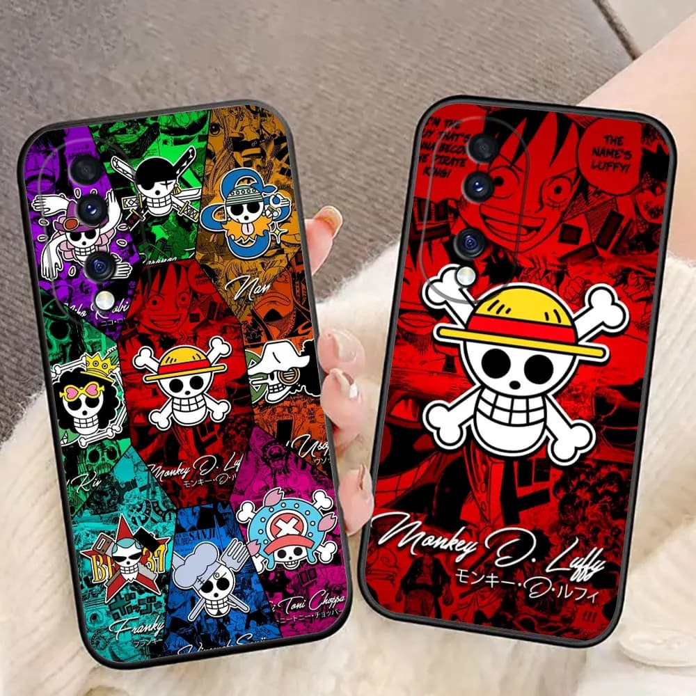 One P-Piece Luffy Zoro ACE Phone Case For HONOR 400 20 90 X5C X6B X7A X7B X7D X8B X9 X9B X9D X9A HUAWEI NOVA 7I 8I P30 Cover