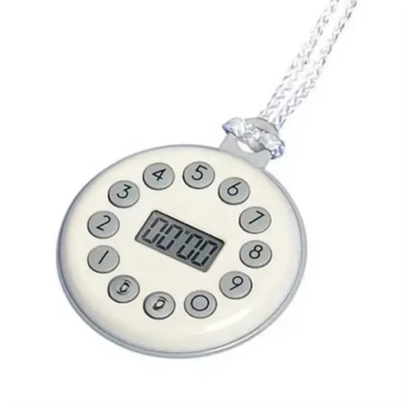 Compact digital timer 90dB loud alarm kitchen timer with clock function