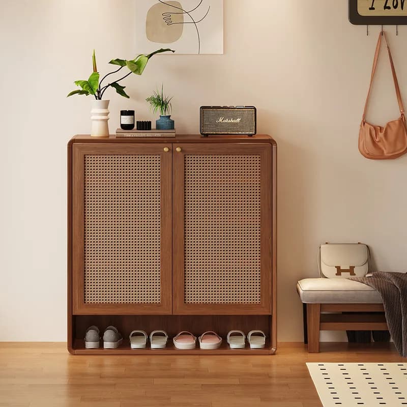Rattan Storage Shoe Cabinet Nordic Minimalist Entryway Corridor Shoe Cabinet Apartments Luxury Szafka Na Buty Furniture For Home