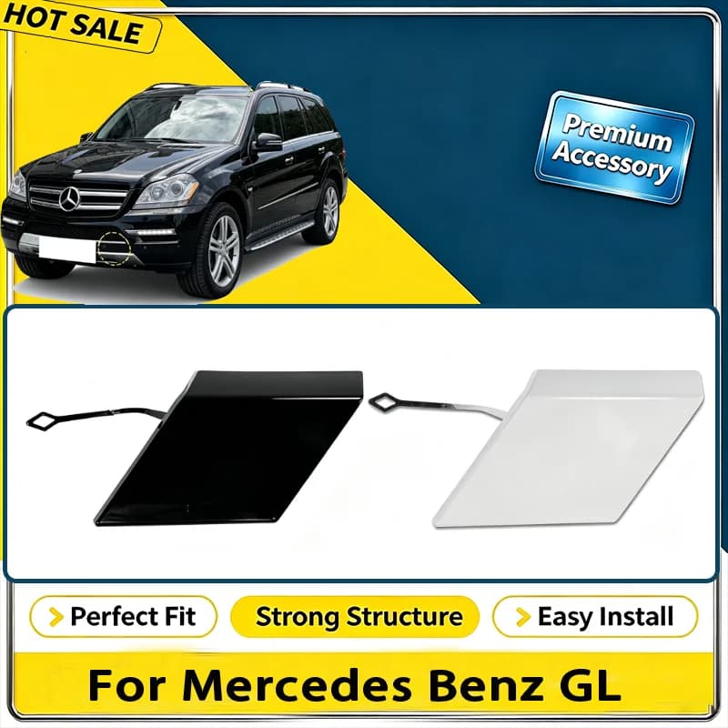 For Mercedes Benz GL X164 Facelift GL320 GL420 GL500 2009-2012 Front Bumper Tow Hook Cap Towing Eye Cover