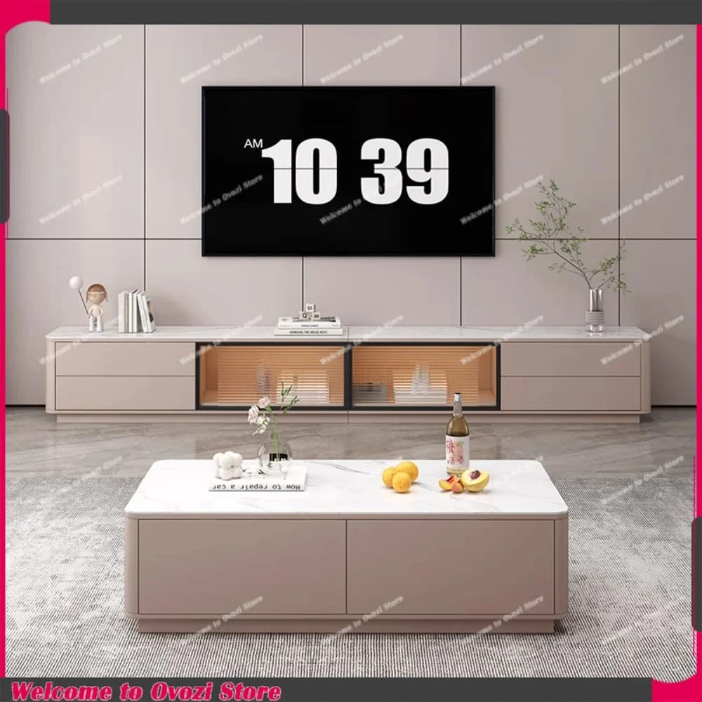 High Wall Tv Stand Glass Aesthetic Design Luxury Tv Stand Living Room Modern Mobili Per Il Soggiorno Nordic Home Furniture