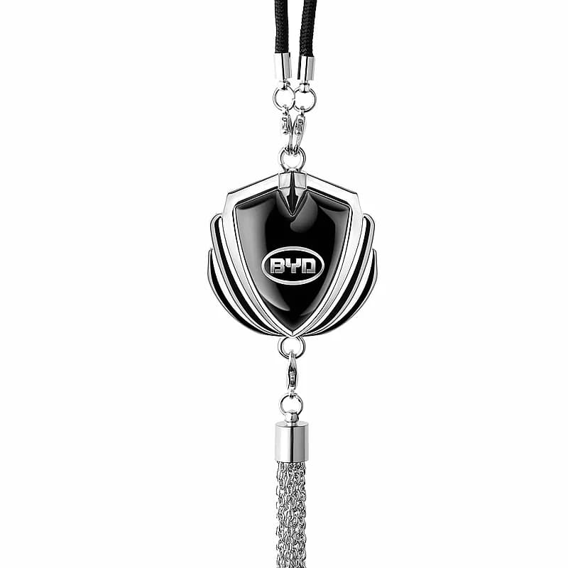 3D Metal Tassel Hanging Pendant For BYD Atto 3 Seal Dolphin Han Tang Song Yuan Rear‑View‑Mirror Car‑Logo Interior Styling Orname