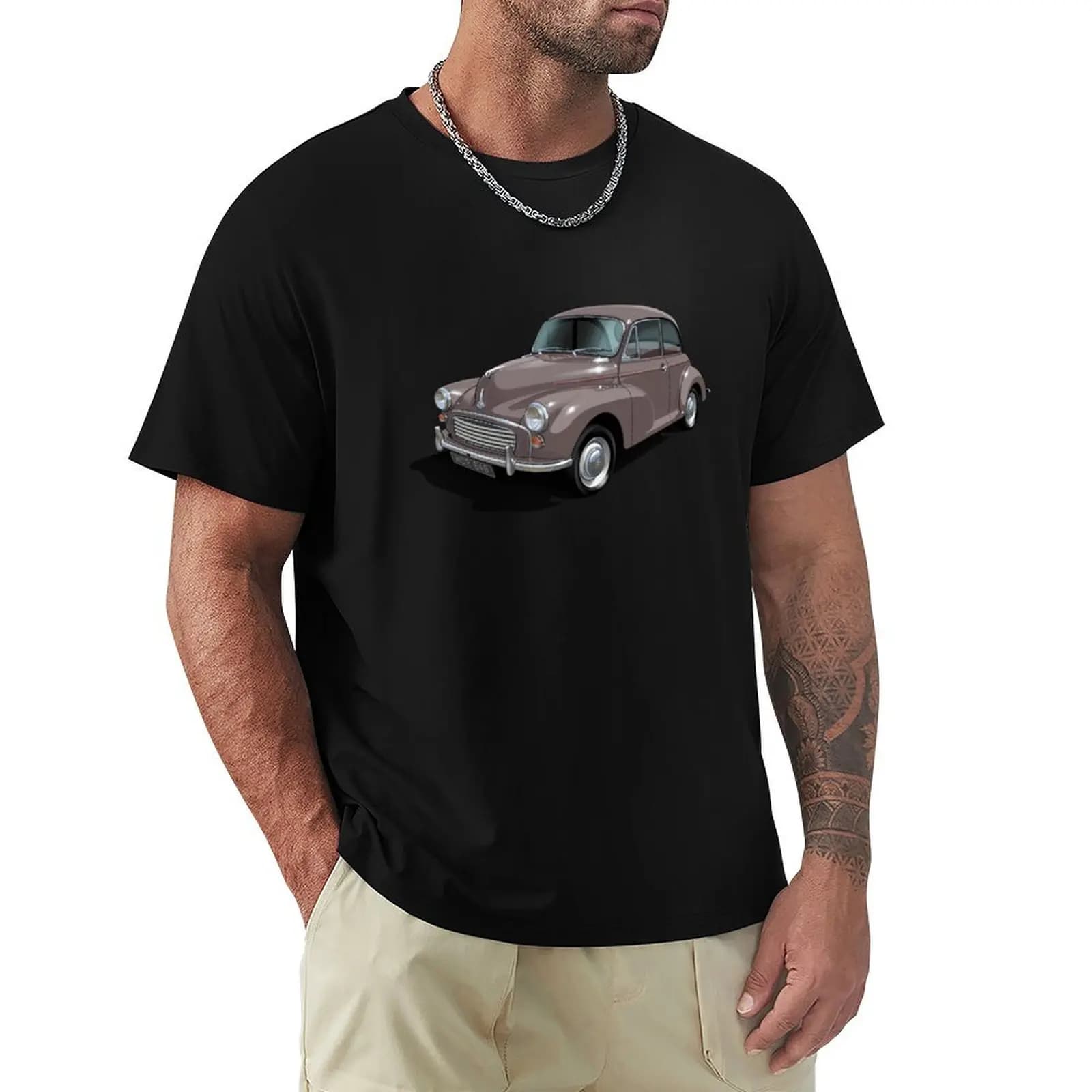 Morris Minor in rose taupe T-Shirt Work Outdoor Short Sleeve Tee