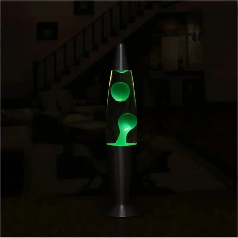 Jellyfish Decorative Lamp EU Plug Metal Base Volcanic Wax Lava Night Light For Tabletop, Bedroom/Office, Gift For Teens & Adults