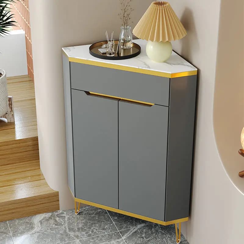 Corner Triangle Corner Shelf Light Luxury Living Room Dining Side Cabinet Bedroom Storage Cabinet