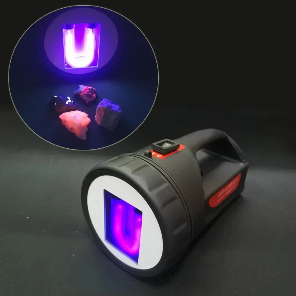 254nm Handheld Outdoor Minerals Prospecting Shortwave UV Lamps
