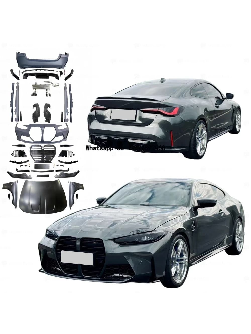 New Design Body Parts for 2020-2024  4 Series G22 G23 to G82 M4 1:1 Car Accessories Front Bumper