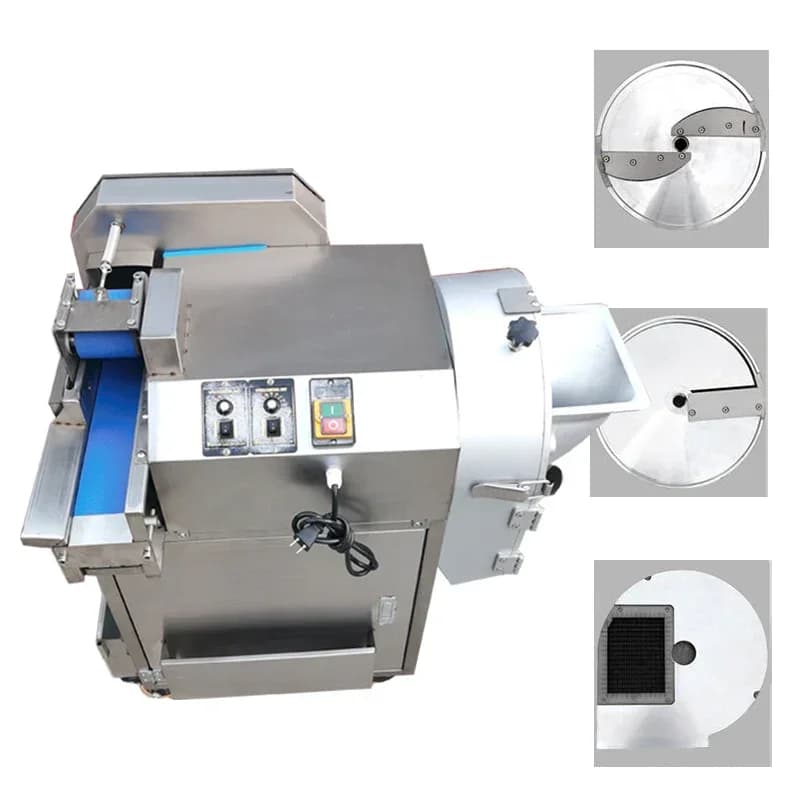 110V 220V Vegetable Cutting Machine Commercial Multi-Functional School Canteen Restaurant Electric Potato Shredder Cutting Mac