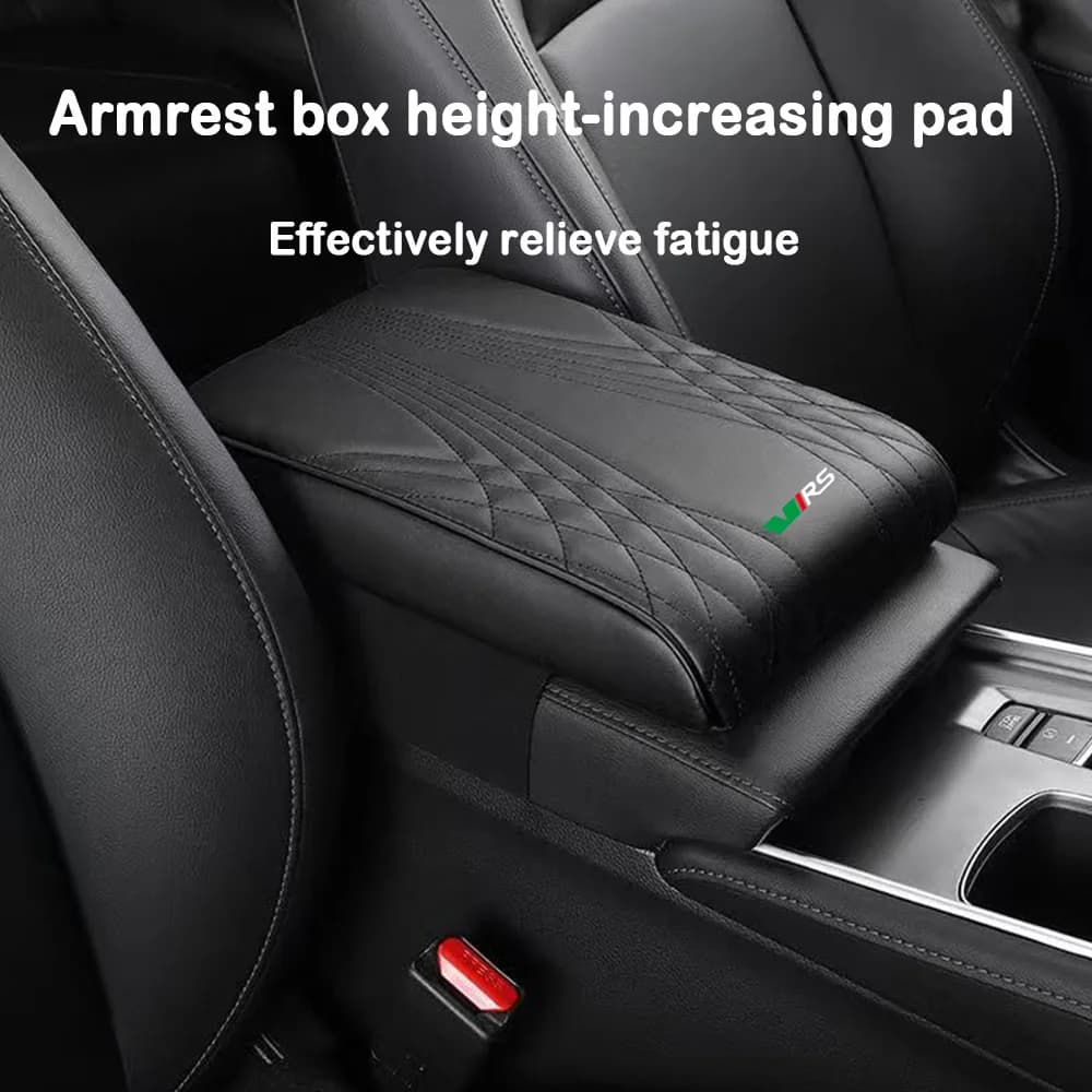 Armrest Box Height Increase Pad Center Console Cover Non-slip Soft Fiber For Skoda VRS Octavia 3 A5 MK3 Kodiaq Superb Fabia