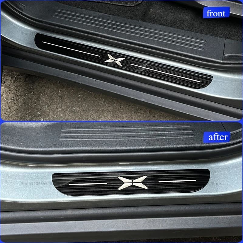 Car For Xpeng G3 G3i P5 G6 P7 G9 Stainless Steel Threshold Strip Foot Pedal Protective Sticker Modification Interior Mouldings
