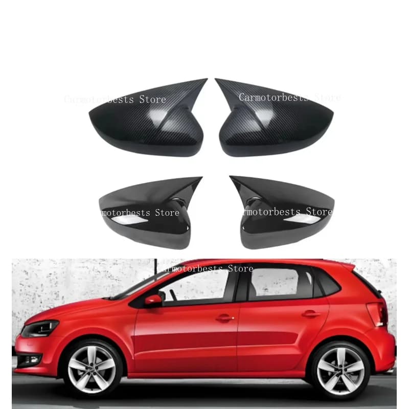 Car Rearview Side Mirror Cover Fit  For  Volkswagen VW Polo MK5 2014 2015 2016 2017  2018 Rear View Mirror Cover Trim