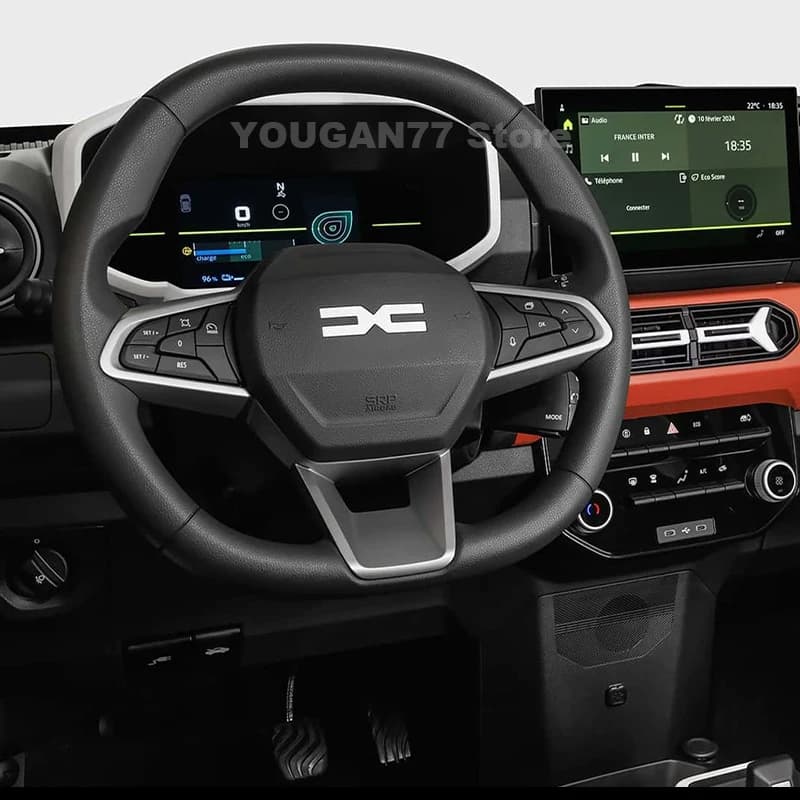 Leather Car Steering Wheel Cover For NEW Dacia Spring 2025 2024 Non-slip Auto Steering Wheel Dacia Bigster Accessories 2025