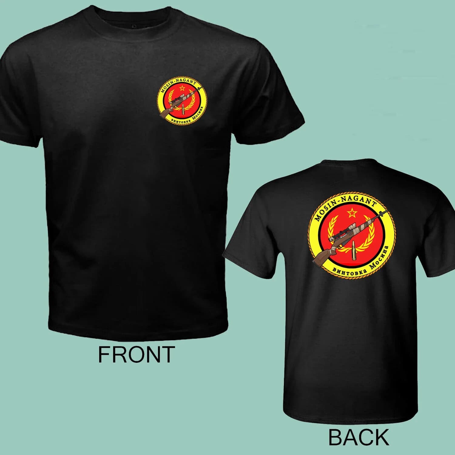 Soviet Army Military Russian Mosin Naggant Rifle T-Shirt 100% Cotton O-Neck Short Sleeve Summer Casual Mens T-shirt