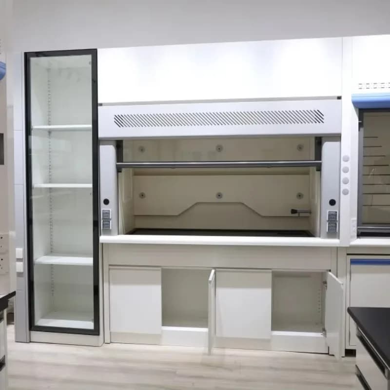 Lab Furniture Exhaust Fan Chemical Price All Steel Fume Hood Laboratory