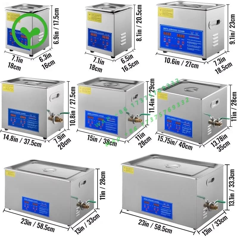 【Premium】  Commercial Ultrasonic Cleaner Ultrasonic Cleaner 2L 3L 6L 10L 15L 22L 30L Ultrasonic Heated Washing  hine Home