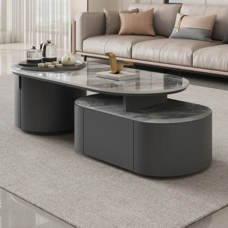 Clear Nordic Luxury Side Table Design Wood Extendable Floor Wooden Side Table Living Room Couchtisch Wohnzimmer Home Furniture