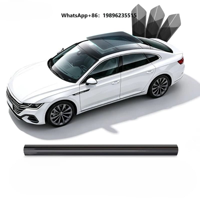 8.5mil Silver Black TPU Car Sunroof Film 99.6% UV Rejection High Heat Insulation 6 Years Warranty