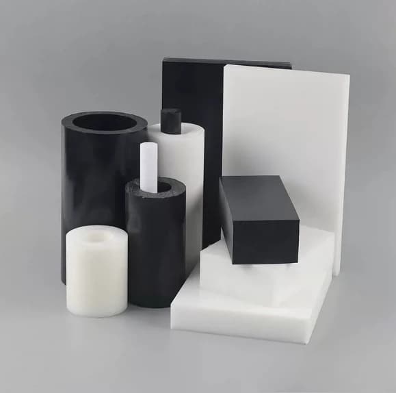 POM Sheet 2-20mm Thickness White Black Hard Plastic Board for CNC Engraving
