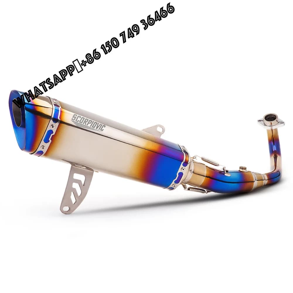 Motorcycle Full Set Titanium Exhaust System for XMAX XMAX300 2017-2024 Modify Manifold Connect Muffler