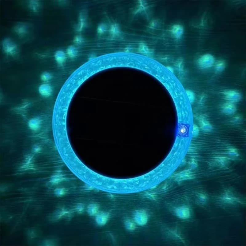 Solar Pool Purifier  With Dynamic Water Ripple LED Lights Easy Operation Design for Above Ground Pool Use