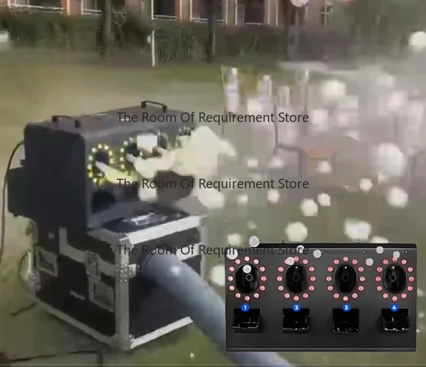 4-Hole Stage Fog & Haze Machine DMX512 Controlled Smoke Bubble for Weddings