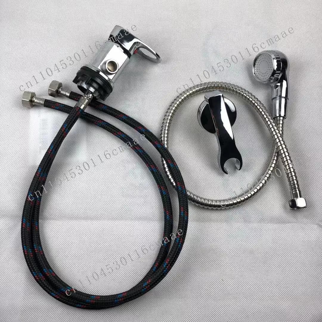 Shampoo bed faucet switch barber shop hairdresser hot and cold water mixing valve hand screw