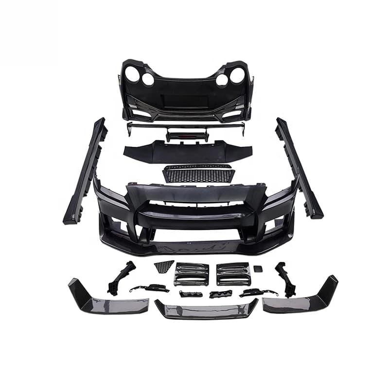 High Quality Z-ART PP & Carbon Body Kit Spoiler For GTR R35 2008+ Tuning