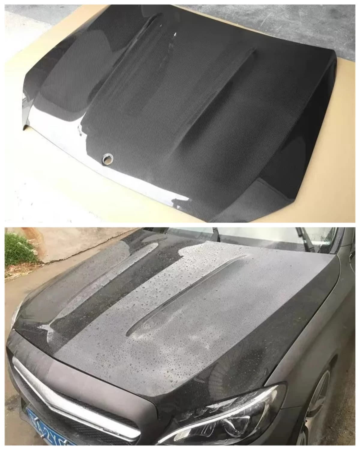 Carbon Fiber C63 Style Hood for Mercedes Benz C Class W205 Engine Bonnet
