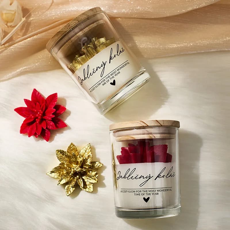 Candle Jars with Lid Festival Home Atmosphere Scented Candles Decoracion Flameless Candles Cup m