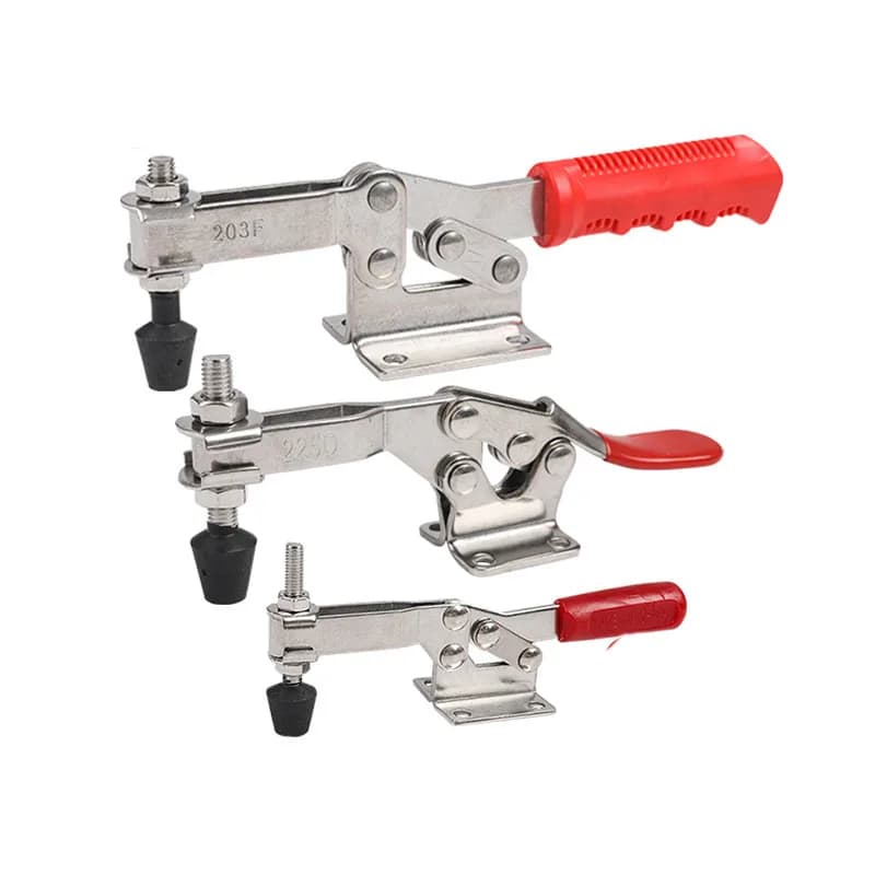 Anti-Slip Horizontal Quick Clamp Manual Tool - Quick Release Vertical Fixture for Woodworking Fixed Workpiece
