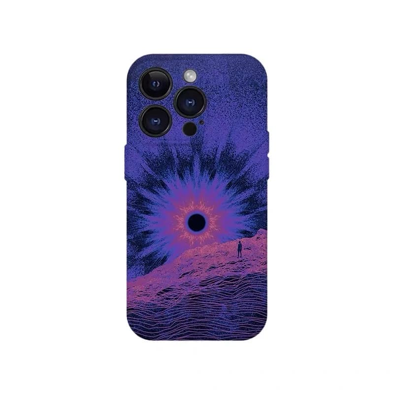 Dreamy Purple Sky Reflection Phone Case for IPHONE 17 Air 16E 15 PROMAX 14 Plus 13 12 MINI 11 PRO 16Plus XR Acrylic Phone Cover