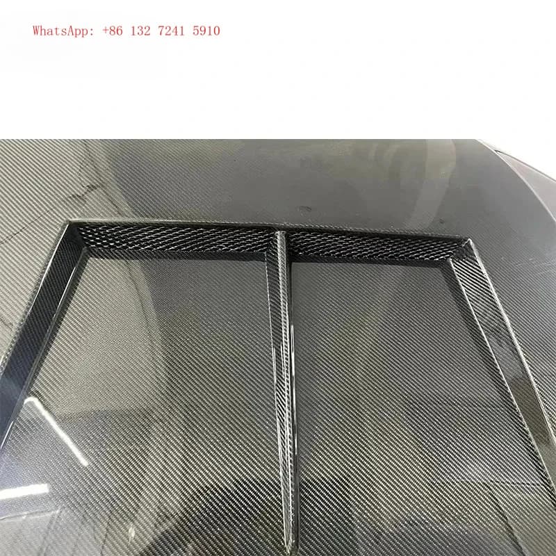 High Performance Carbon Fiber Engine Hood Bonnet Engine Cover for  A5 Sline S5 RS5 8W6 Lci