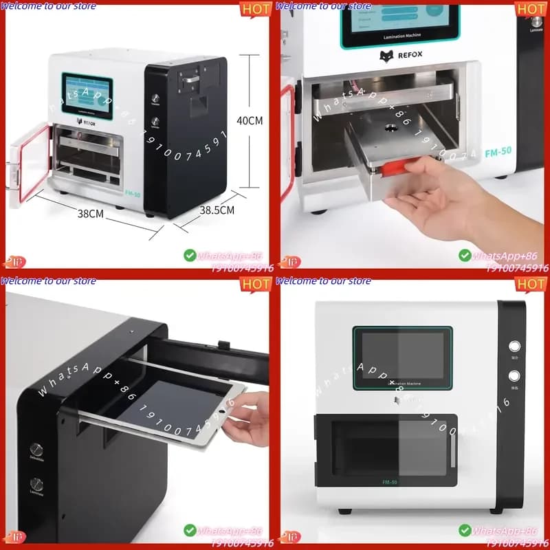 2026 FM-50 Curved Flat Screen Laminating Debubbling All-in-One Machine 2-in-1 Design Batch Debubbling Phone LCD Refurbishment