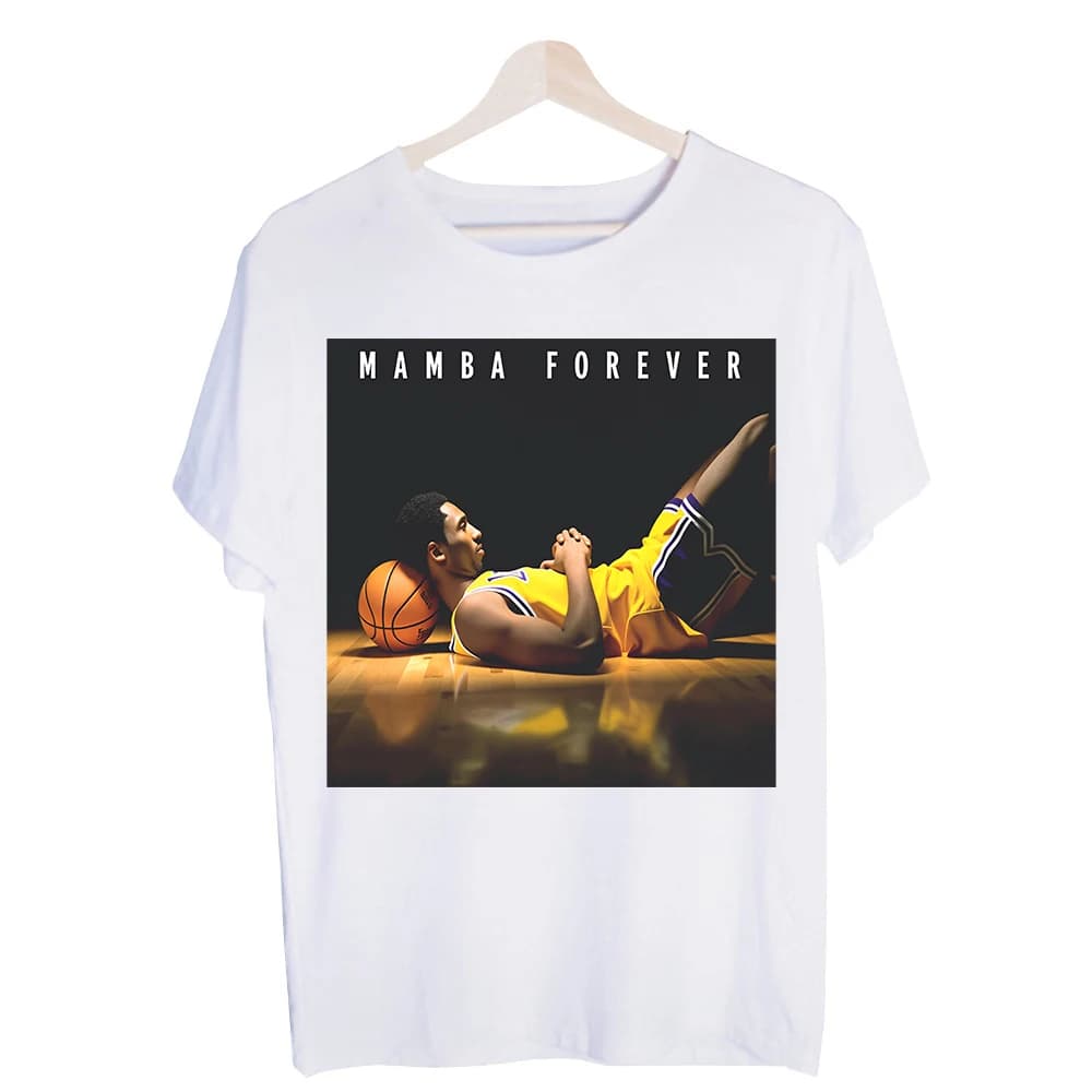 Men's Basketball Player Graphic Tee, Short Sleeve Crew Neck T-Shirt for Casual Streetwear and Sports Fans
