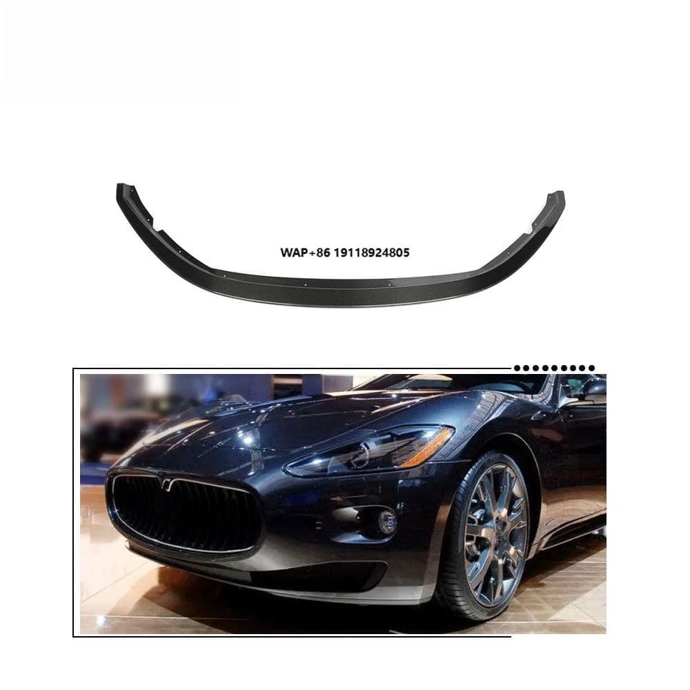 For-Maserati GranTurismo Carbon Fiber Front Lip Coupe 2-Door 2007-2009