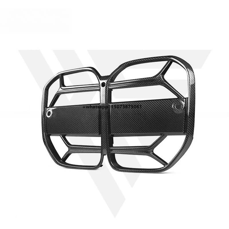 CSL Style Gloss Dry Carbon Fiber Car Accessories Front Grille for  4 Series G22 G23 Coupe 2021+ Carbon Grille