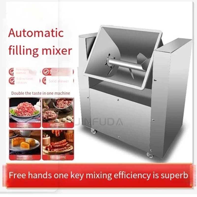 【HOT】Horizontal Wet Food Processor and Kebab Meat Mixer Combined Professional 15KG Small Food Mixing Machine