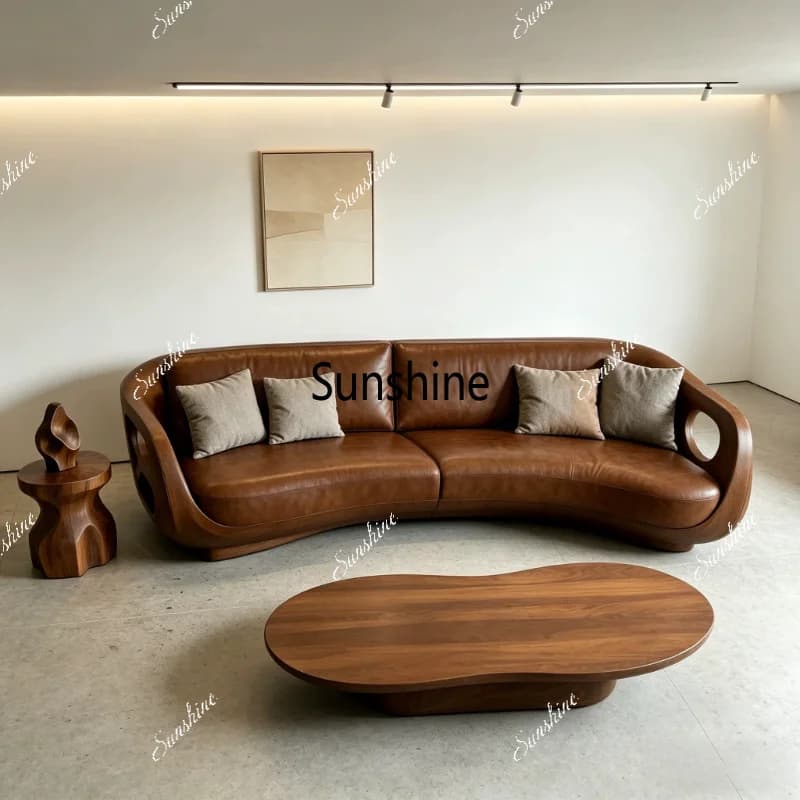 New Chinese Zen living room sofa high-end small apartment customization