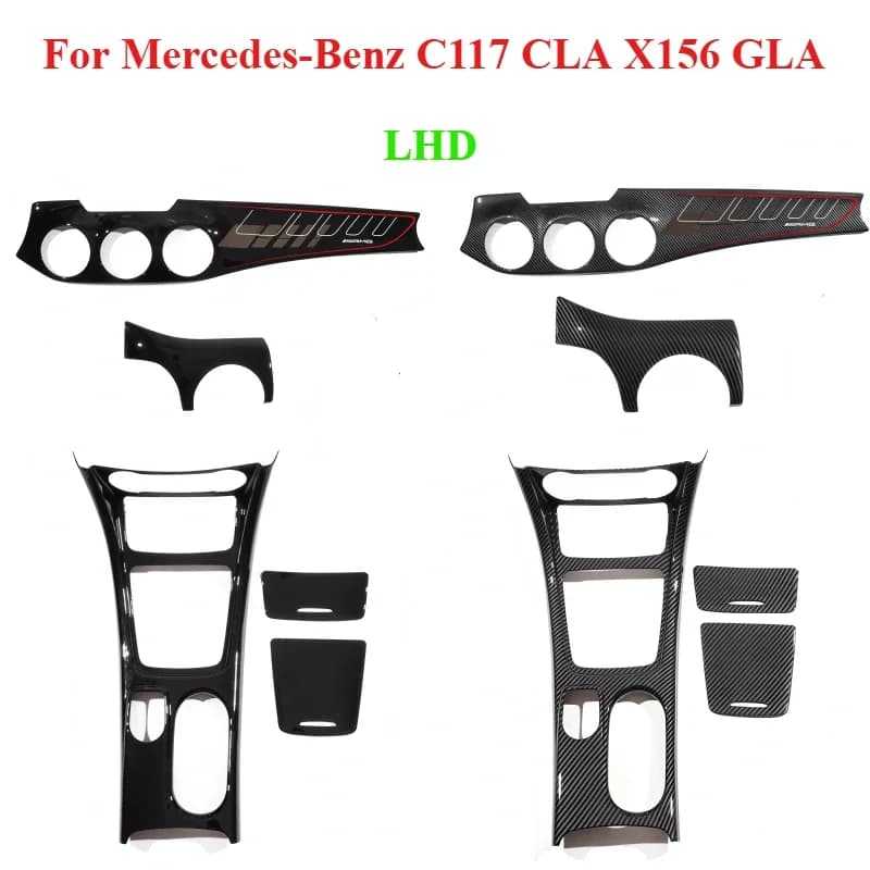 For Mercedes-Benz C117 CLA  X156 GLA interior modified central control instrument table water cup holder handrail box panel trim