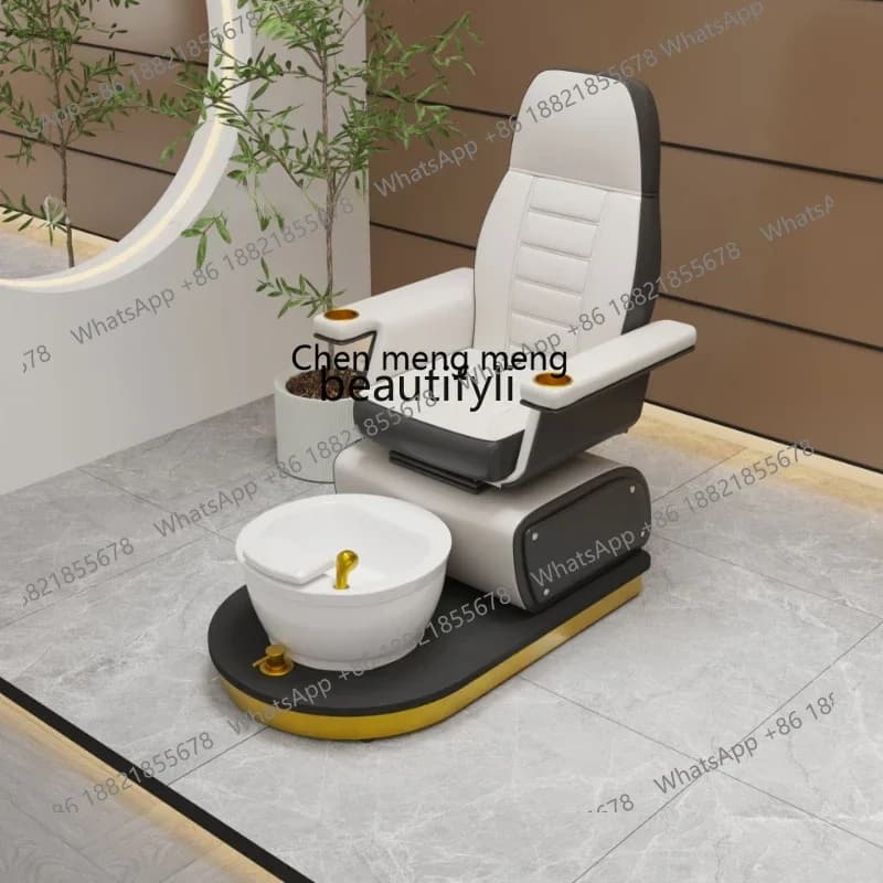 xqNail Beauty Sofa Pedicure Chair Rotatable Manicure Foot Bath Chair Foot Bath Club Pedicure Sofa Salon Furniture