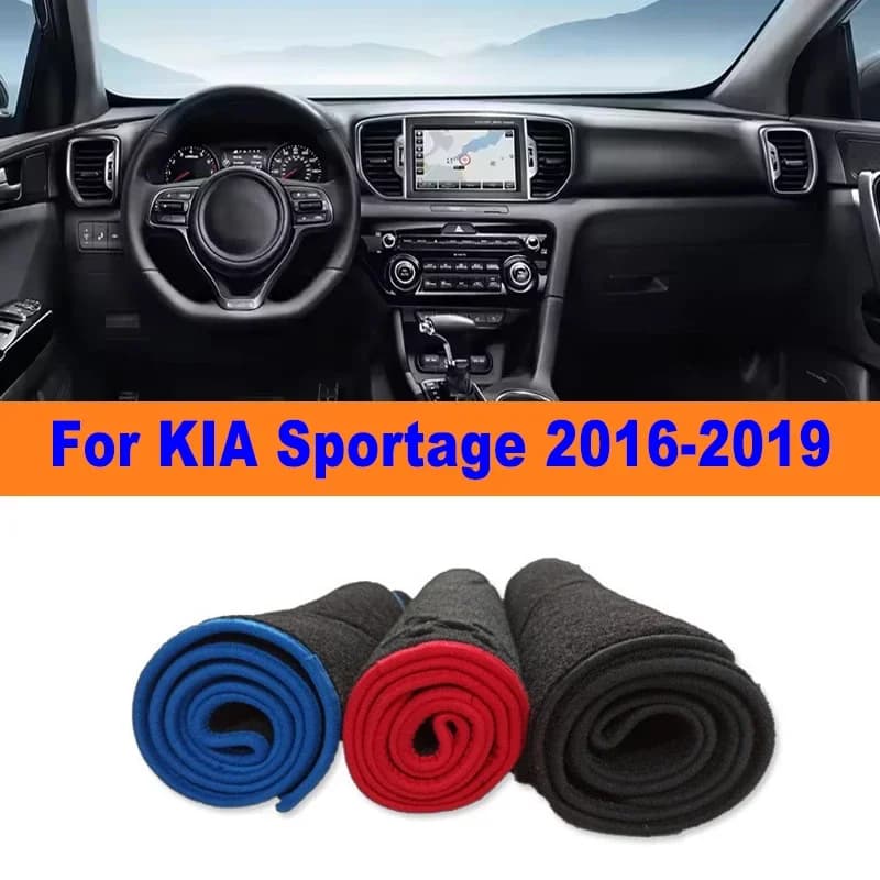 Anti-Glare Dashboard Cover Dash Mat Non-Slip Sun Shade Pad Interior Protector For KIA Sportage QL 2016-2019 2017 Car Accessories