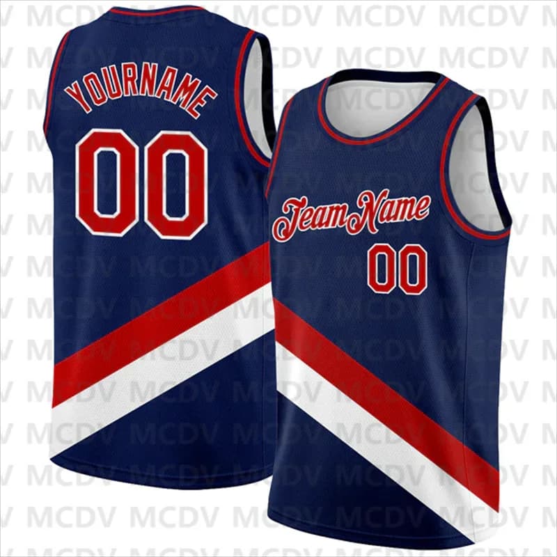 Custom Navy Gold-White Modern Authentic City Edition Basketball Jersey