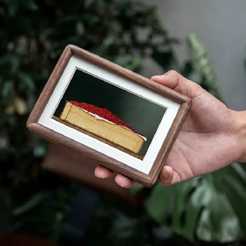 8-Inch Black Walnut Solid Wood Photo Frame Family Desktop Display Frame High-Quality Picture Frame Home Décor