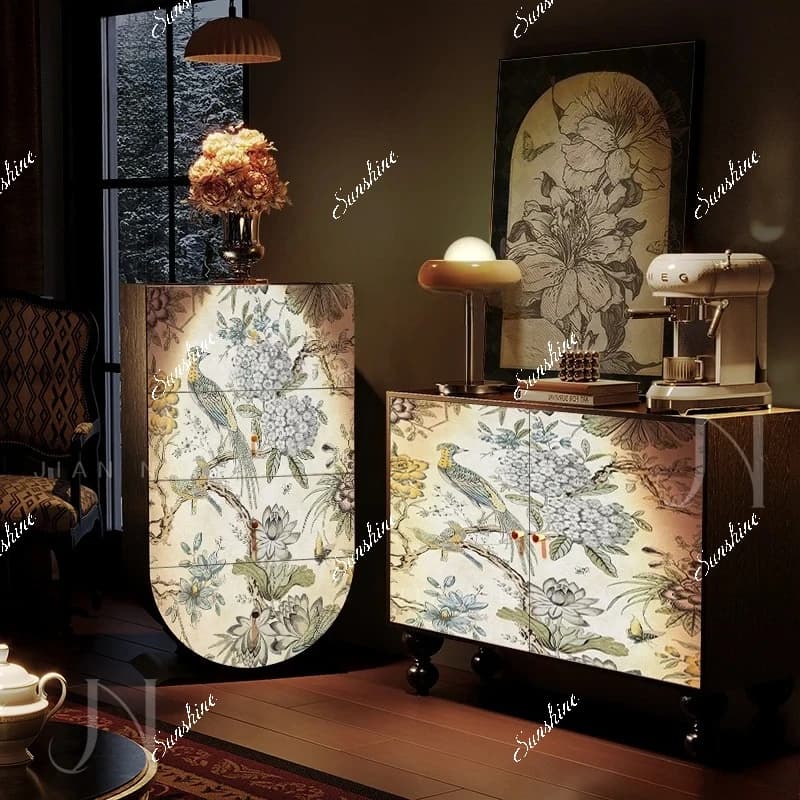 Garden Craft Living Room Cabinets Storage Filing Decor Librero Display Cabinets Accent Luxury Vitrina Chinese Style
