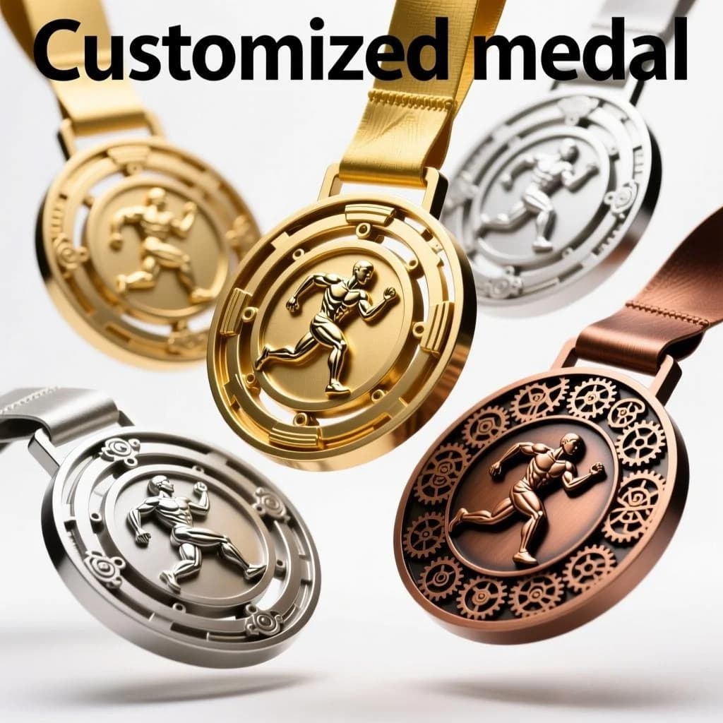 Marathon Running Medals Custom Logo Souvenir Trophies and Medals Zinc Alloy Metal Custom 3D Custom Design Your Own Medal Sports