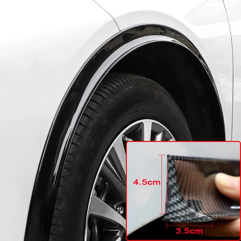 1.5M Anti-Collision Fender Flares Car Wheel Arches Wing Expander Arch Eyebrow Anti-collision Strips Mudguard Lip Protector Cover