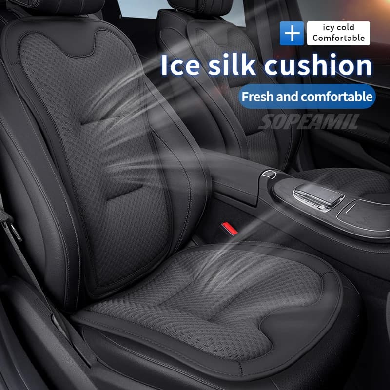 New Car Seat Cushion Cover For Focus F150 Mondeo Fiesta Kuga Edge Ecosport Explorer Escape Fusion Ice Silk Seat Protector Pad