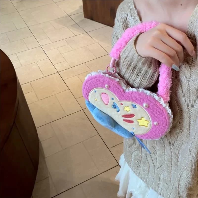 Cartoon flip mirror butterfly hanging rope fully protected phone case suitable for iPhone 16 plush 15 14 anti drop 13 14 Pro