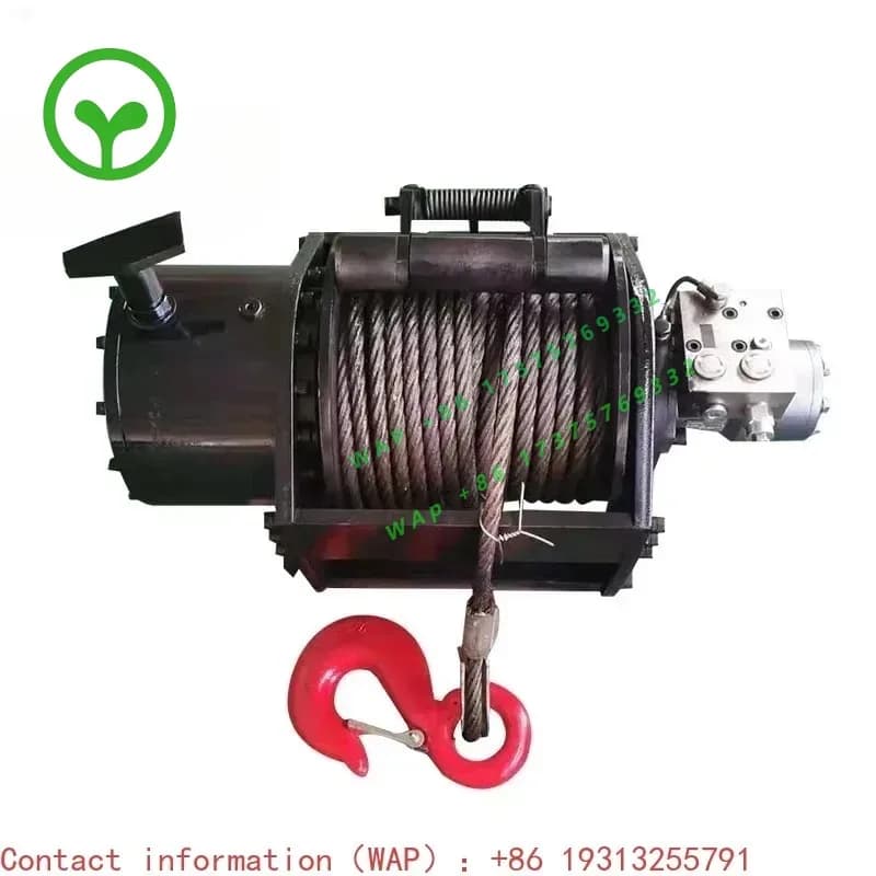 【2026】5T 5000kg Marine Hydraulic Anchor Winch Single Drum Steel Material For Boat Lifting And Crane Applications